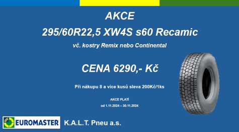 29560R22,5 XW4S s60 Recamic